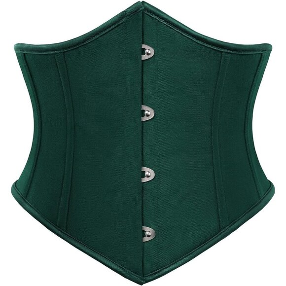 Women\'s Forest Green Corset Belt Wide Waist Lace Up Pirate Accessories Belt main image 4